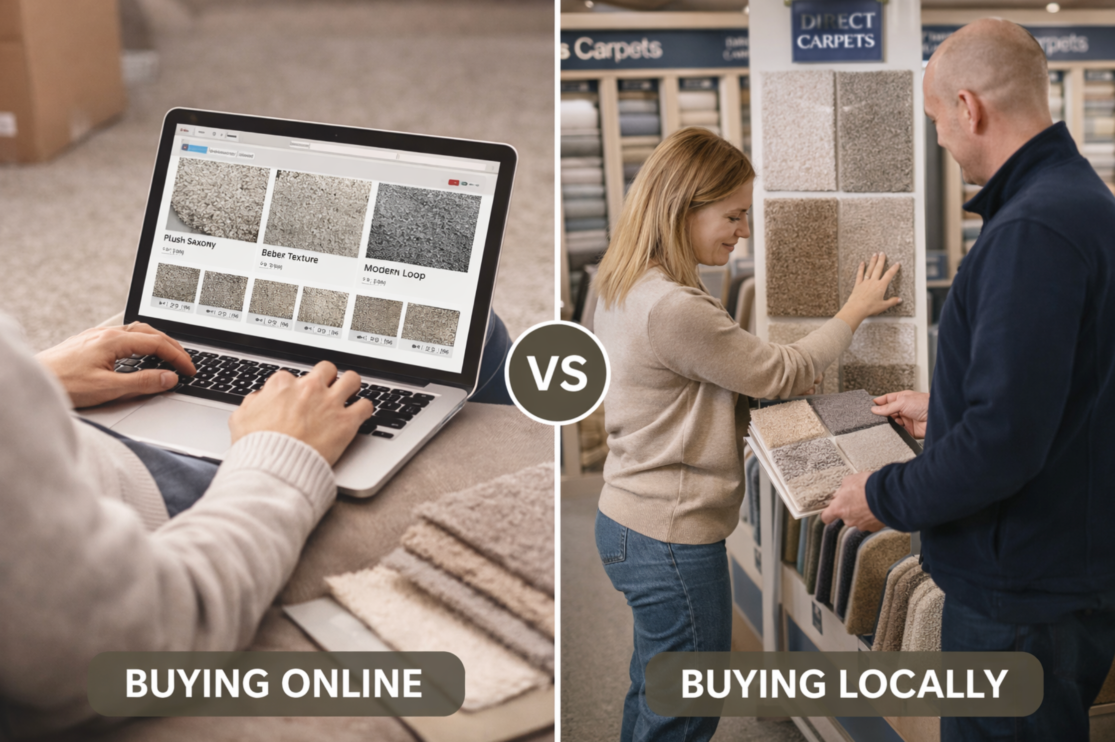 Why Buying Carpets Locally Beats Ordering Online
